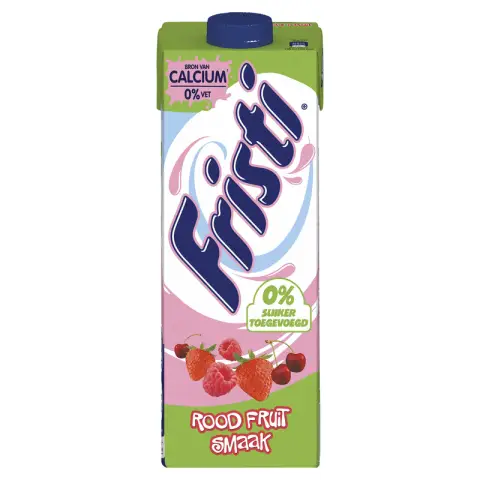 Fristi Trinkjoghurt Rote Früchte 0 % Zuckerzusatz 1000ml