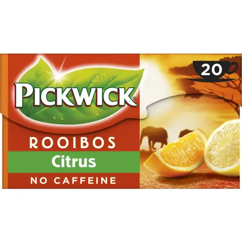 Pickwick Citrus Rooibos Thee Zonder Cafeïne 20sts