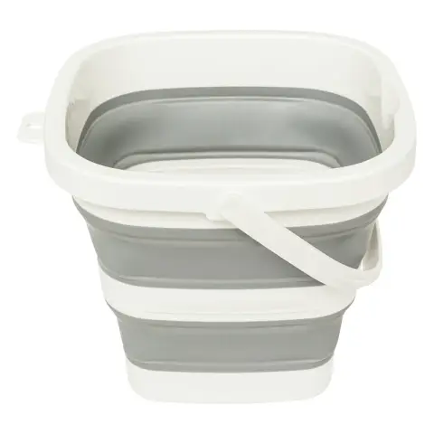 5L Collapsible Bucket White/Grey
