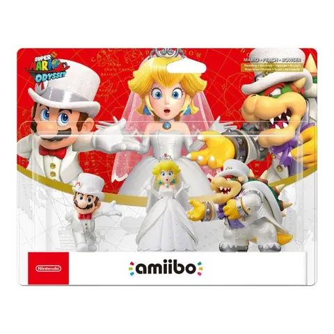 Nintendo AMIIBO: Super Mario Odyssey - Mario/Peach/Bowser (Wedding) (Multi)