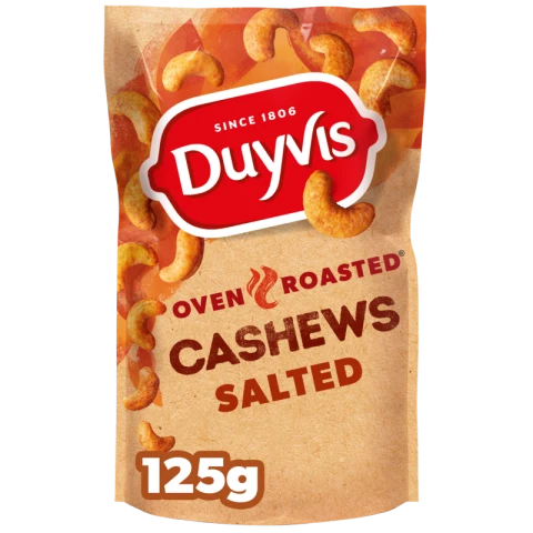 DUYVIS Noix de cajou grillées à sec Duyvis 125 g
