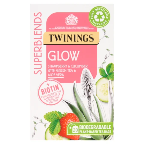 Twinings Superblends glow 20 Single Tea Bags 40g