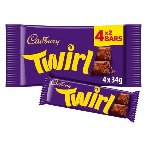 Cadbury Twirl 4 x 34g