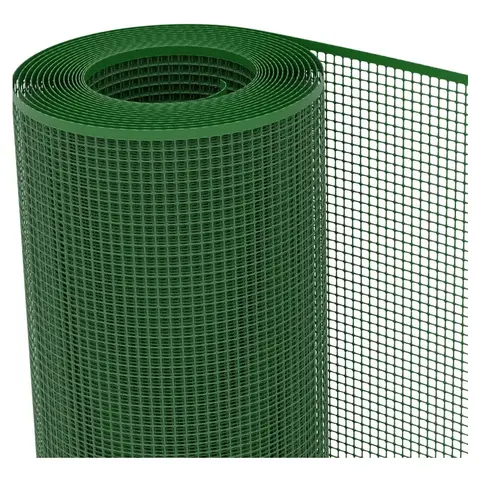 TENAX Quadra 10 Vert 1 x 5 m - Filet de Protection en Plastique pour Balcons/Terrasses/Portails