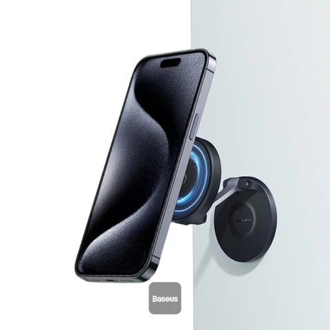 Baseus MagPro Serie Magnetischer Auto-Halter für Mobiltelefone, 180° verstellbarer Magnet-Mobiltelefonhalter, vielseitiger faltbarer Mobiltelefonständer für iPhone 15 Pro Max, Samsung S24 Ultra & mehr.