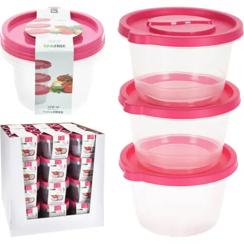 STORAGE BOX 1230ML SET 3 PCS