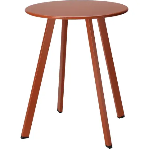 Ambiance Side Table Metal Round Table Metal Coffee Table Ø40xH49 cm Brown