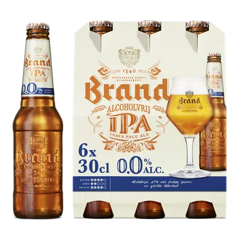 Brand IPA 0.0 Bier Fles 6 x 300ml