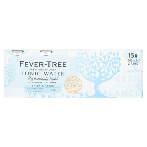 Fever-Tree Refreshingly Light Premium Indian Tonic Water 15 x 150ml