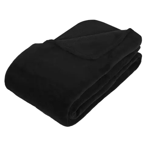 Black Microplush Blanket