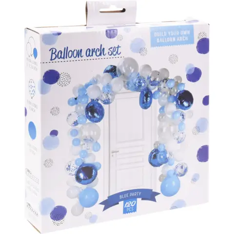 Luftballons Set Blau 120Stk