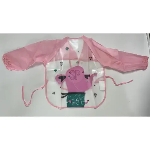 Children's Apron Waterproof Smock Baby Dining Kitchen Set Waterproof Anti-Dirty Easy To Wipe PP