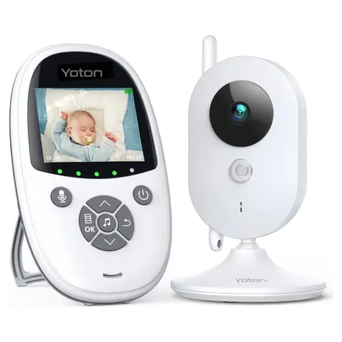Babyphone Yoton YB01 avec Écran 2,4 Pouces, Audio Bidirectionnel et Surveillance de la Température