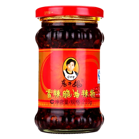 LGM Brand Crispy Chilli Oil 210g 陶华碧老干妈香辣脆油辣椒 210g