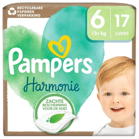 Pampers Harmonie Diapers Size 6 Diapers 13kg+ 17 pcs S6