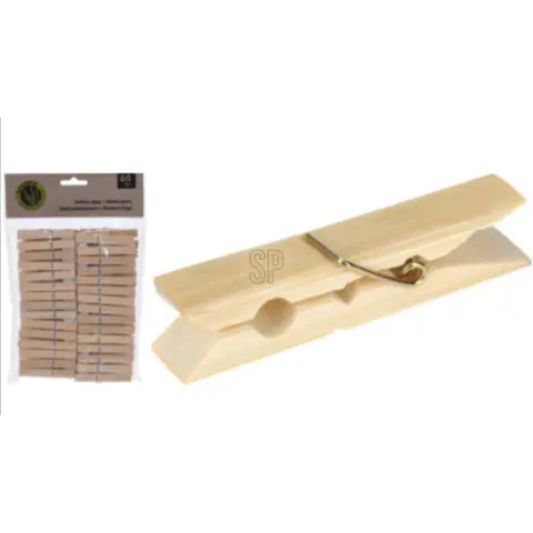 Clothes Pegs 60sts Bamboo