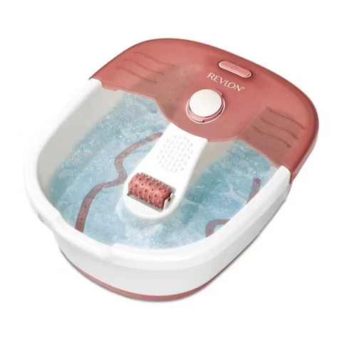Revlon Pediprep Foot Spa – Bubbling Massage, Pedi Tools, Soothing Heat, Foot Spa – White/Pink, RVFB7021UK