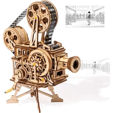 Robotime ROKR Vitascope 3D Wooden Puzzle Building Toys 22.3 x 13.3 x 25.5 cm 1PC