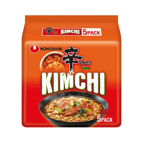Nongshim Instant Noodle Soup Kimchi 120g*5 600g Kimchi 5 packs