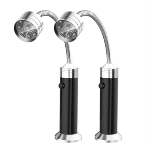 2 Stück Taschenlampe mit Magnetfuß LED-Kühlergrillleuchte, 361 ° verstellbares Arbeitslicht