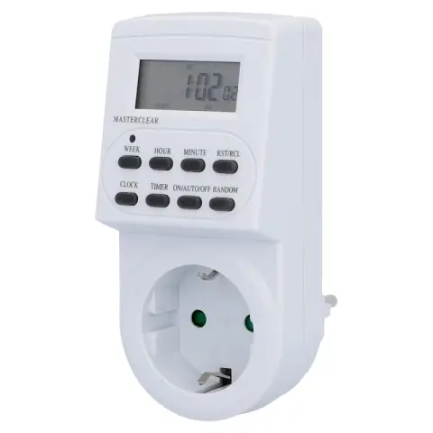 Unitec Digitaler Wochenzeitschalter | für Innenbereich| LCD-Anzei