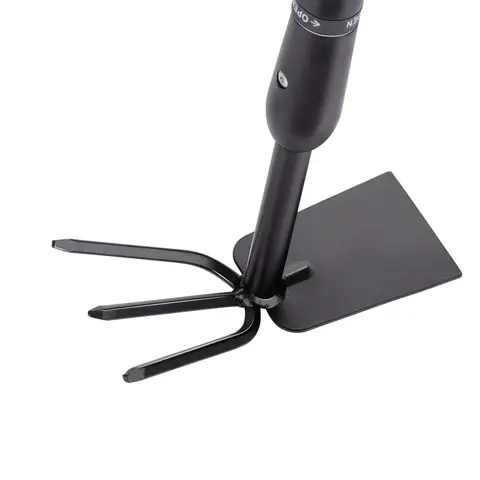 BLACK+DECKER Gartenkultivator, Rechen und Hacke, verstellbare Länge 66-101cm, Schwarz/Orange