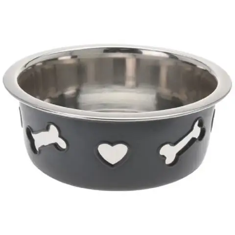 Dogs Collection Antislip stalen waterbak voor hondenvoer 21cm