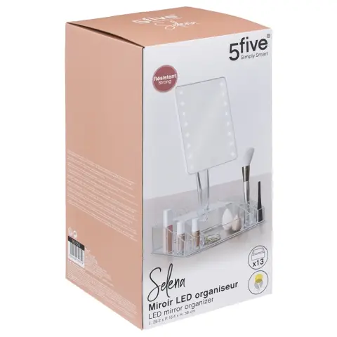 Selena LED Mirror with 14 Storage Compartments