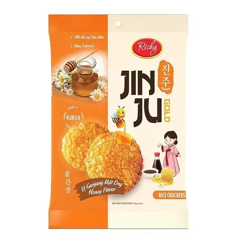 JINJU Reiscracker, Honiggeschmack 100g