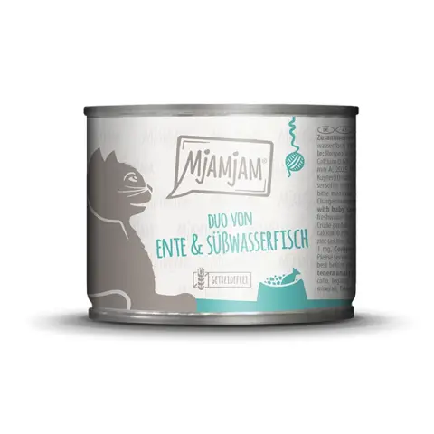 - DUO van delicate eend & zoetwatervis met wortelen 200g
