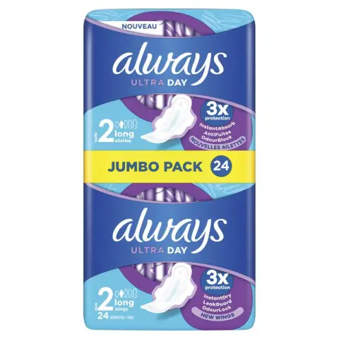 Always Ultra Sanitary Pads Long Size 2 24 pcs No. 2 Large Pack