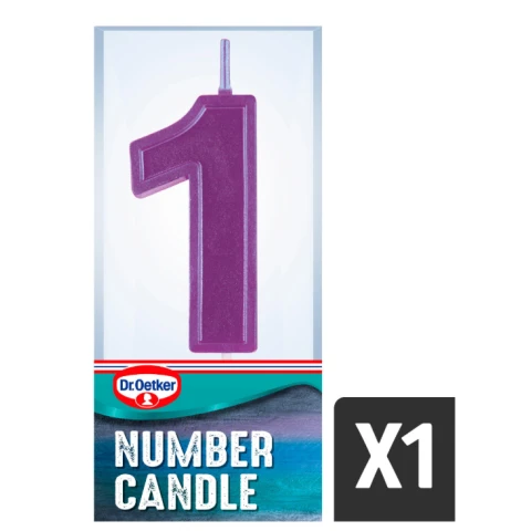 Dr. Oetker Number 1 Candle