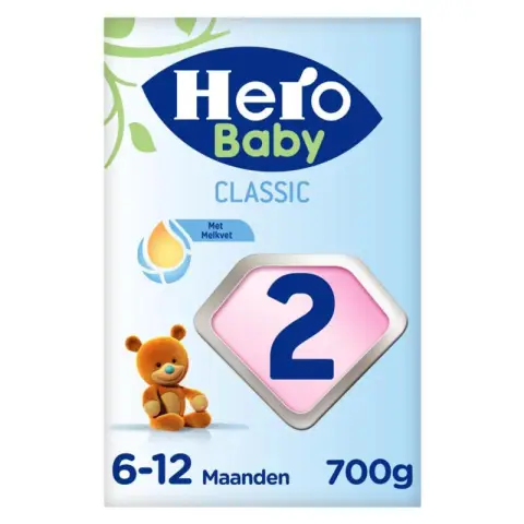 Hero Baby Classic infant milk 2(6-12mnths) with milk fat 700g
