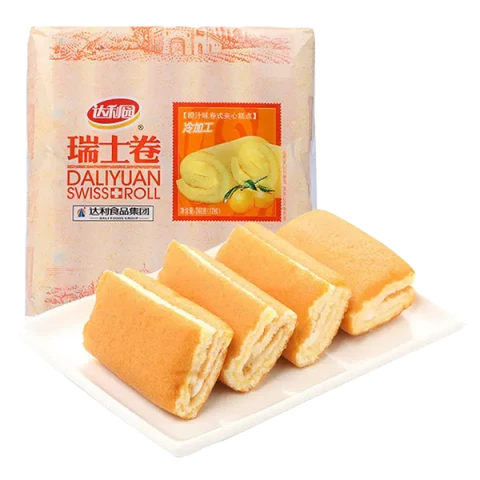 DALIYUAN SWISS ROLL (ORANGE FLAVOUR) 240g 达利园瑞士卷橙汁味 240g