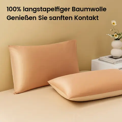 J.Zao 2 Stück - 60er Bony Baumwoll-Kissenbezug - Geeignet für Mutter und Baby - 48x74cm - Ein Paar