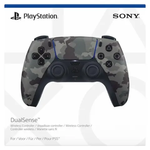 Sony Official PlayStation 5 - DualSense Wireless Controller - Grey Camouflage (PS5)