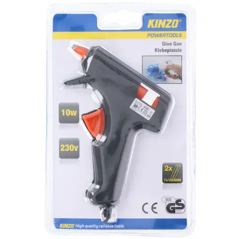 Kinzo Pistolet à colle Kinzo noir 10W 230V