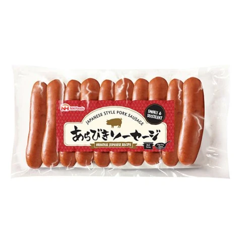 Nipponham Japanese Style Pork Sausages - Cooked, Smoked (10 Pieces) 200g NPH 日式原味脆皮肠 200克