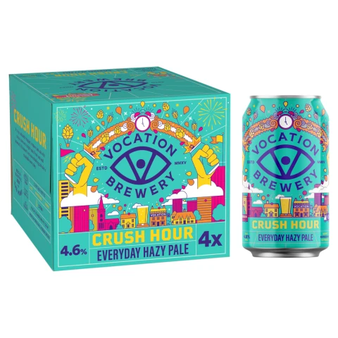 Vocation Brewery Crush Hour Everyday Hazy Pale 4 x 330ml