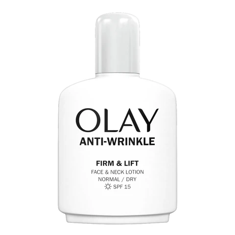 OLAY Anti-Wrinkle Firm&Lift Face&Neck Lotion with SPF15, for Fine Lines & Wrinkles, 100ml