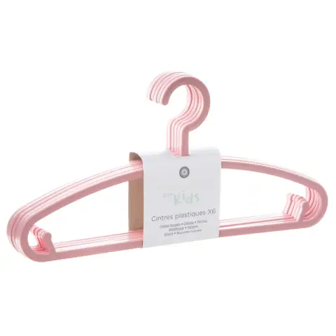 Set of 6 Pink Hangers