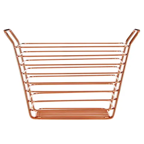 Shine Small Gold Finish Wire Basket