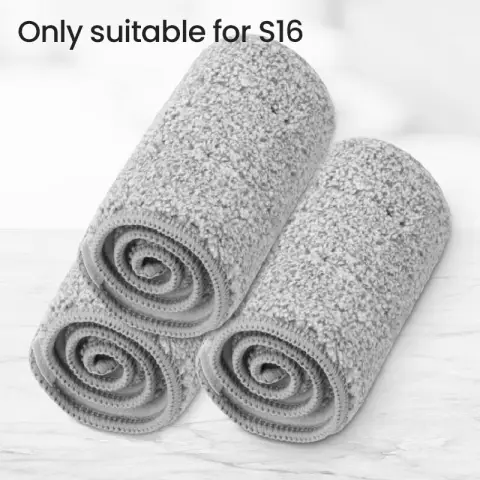 J.Zao 3er-Pack Ersatzpads für Flachwischer – super saugfähig, 11 x 32 cm Nur für alte S16 geeignet