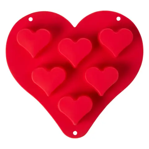 Mimo 6 Cup Heart Cake Pan