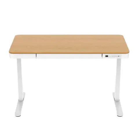 Ochama X Sitz-Steh-Schreibtisch - elektrisch höhenverstellbar - Holztischplatte - 120 x 60 cm -