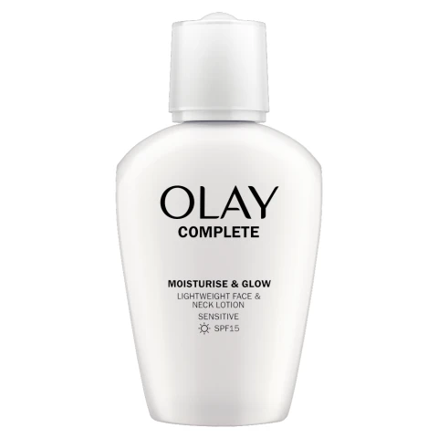 Olay Complete Moisturise & Glow Face And Neck Lotion For Sensitive Skin With SPF15,1ml