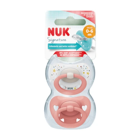 NUK Nuggi Signature Silikon Gr. 1 2 Stück