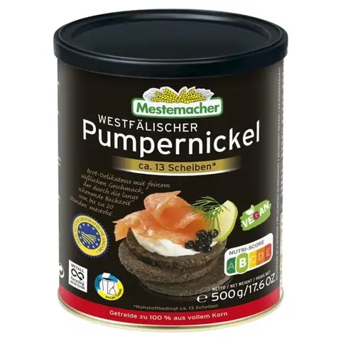 Mestemacher Pumpernickel Bread in Tin 500 G