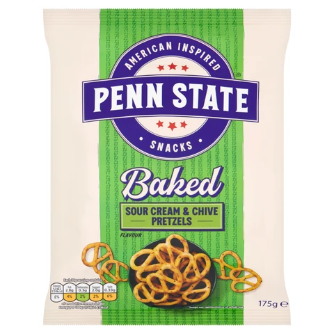 Penn State Sour Cream & Chive Pretzels 175g