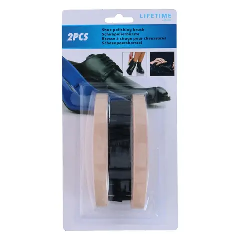 Schuhputzbürste oval 2er-Set